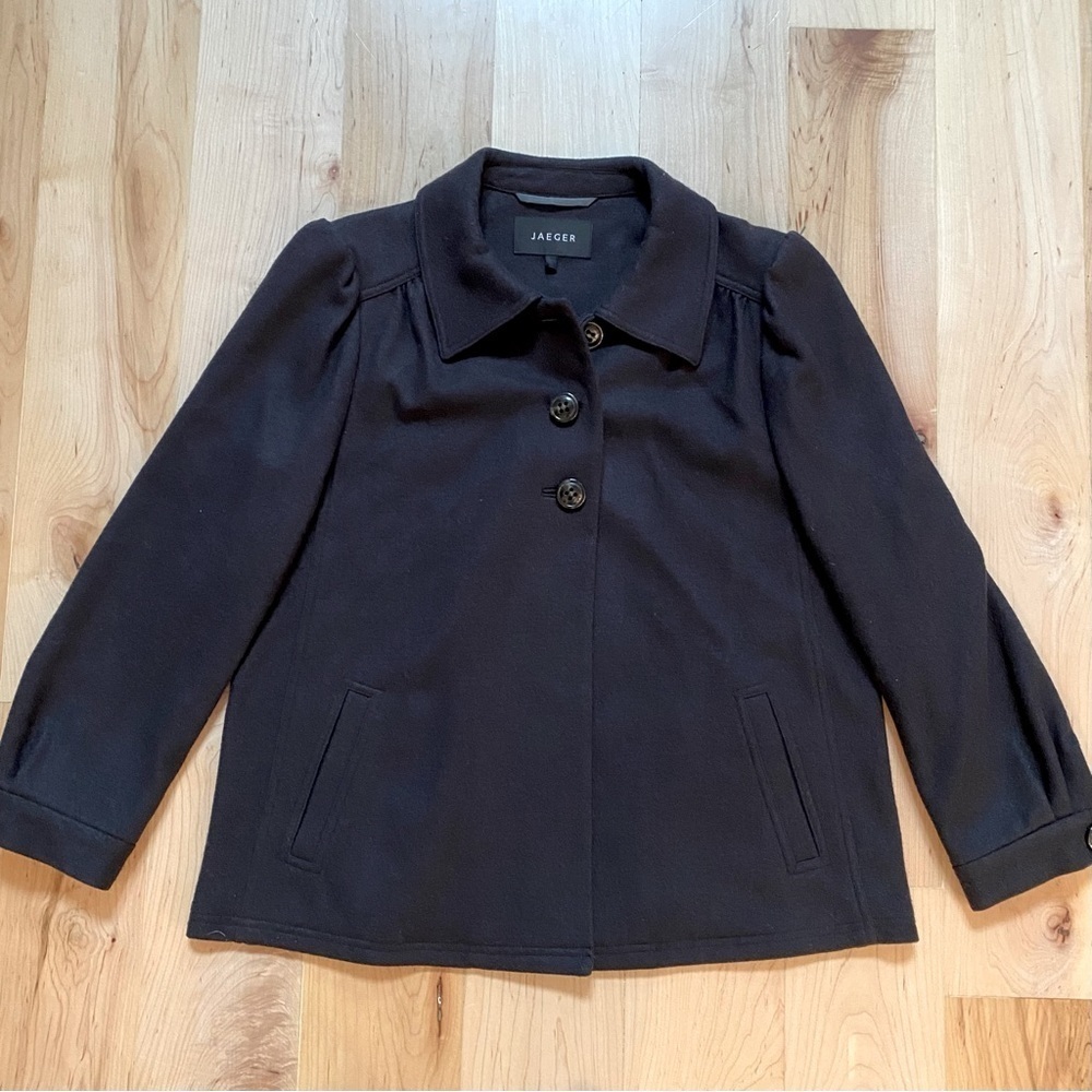 Jaeger 100% Wool Black Jacket